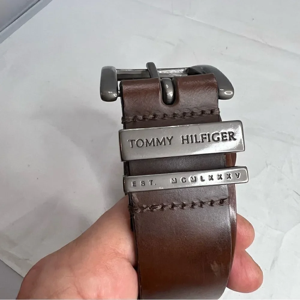 Tommy Hilfiger Brown Leather Belt